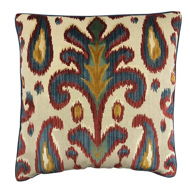 Bronwen Red Blue Pillow