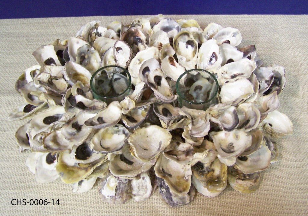 Double Oyster Shell Cluster Votive