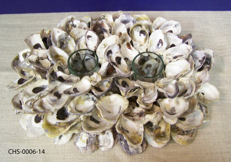 Double Oyster Shell Cluster Votive