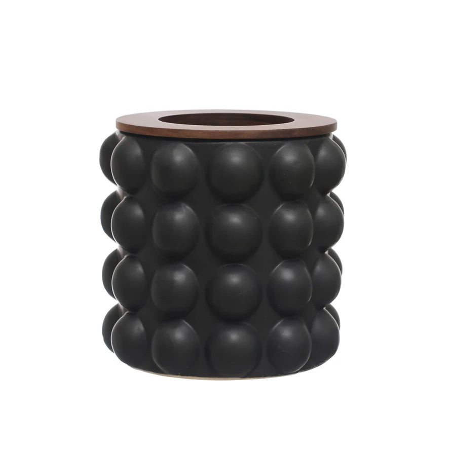 Acacia Wood Waste Bin