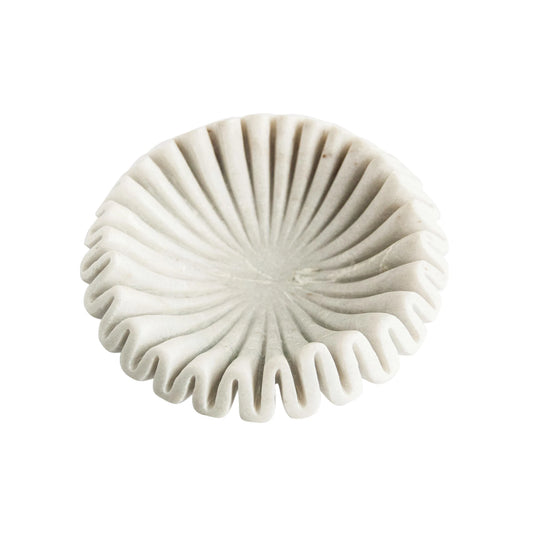 Marble Pleated Bowl