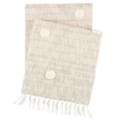 Ombre Dot Natural Throw