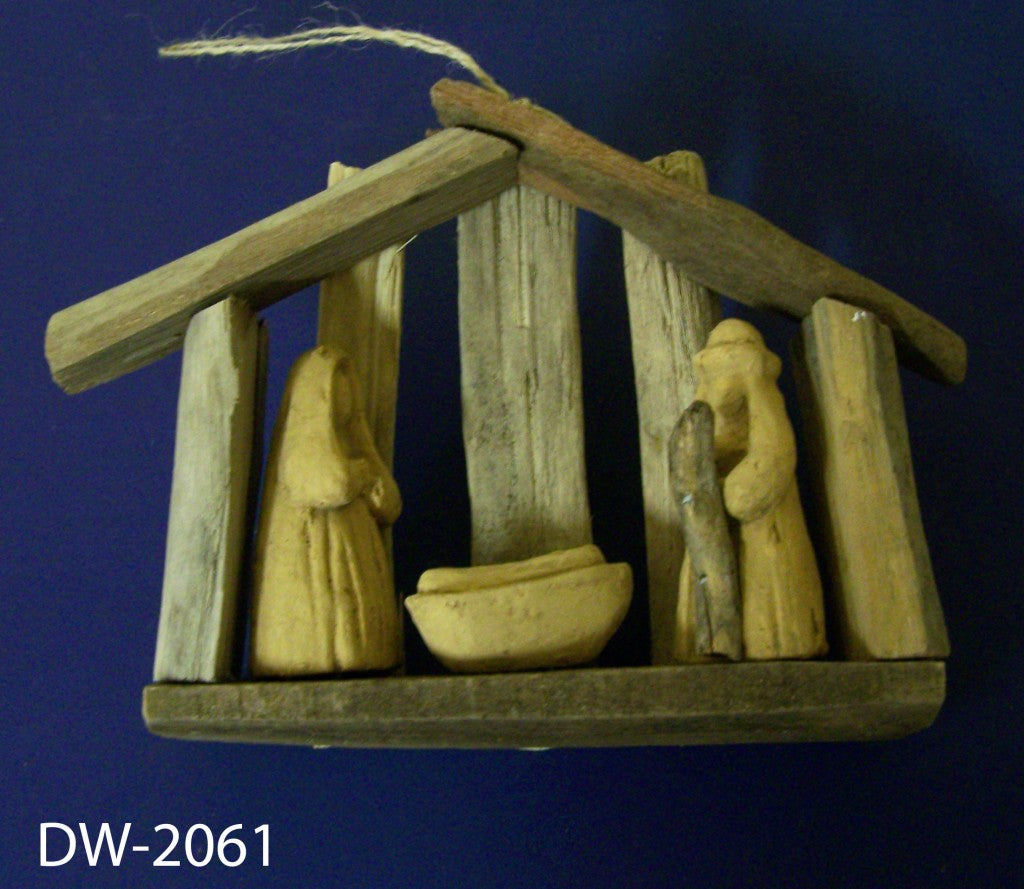Driftwood Nativity Ornament
