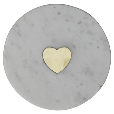INLAID MARBLE TRAY - HEART