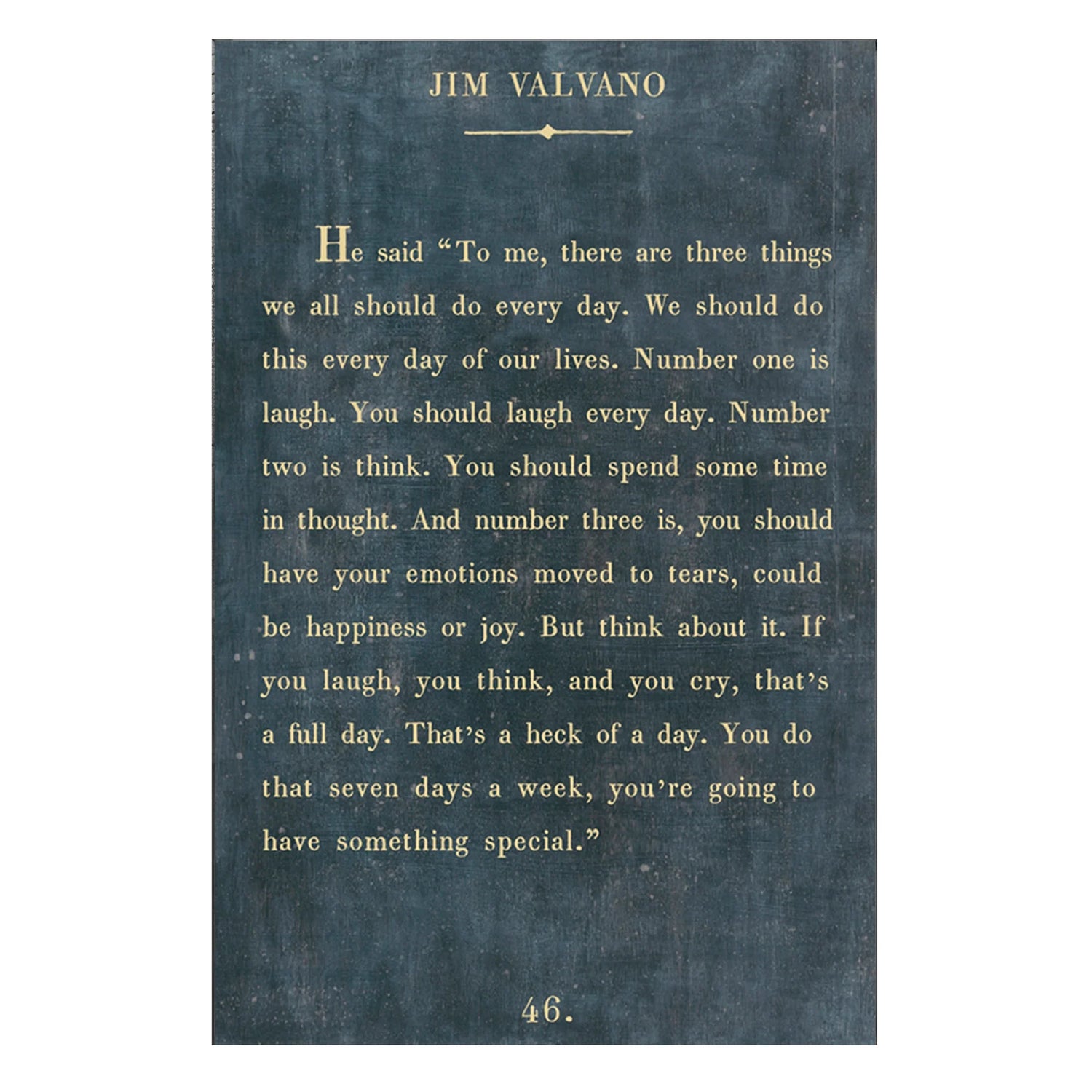 Jim Valvano Large Decoupage Plate