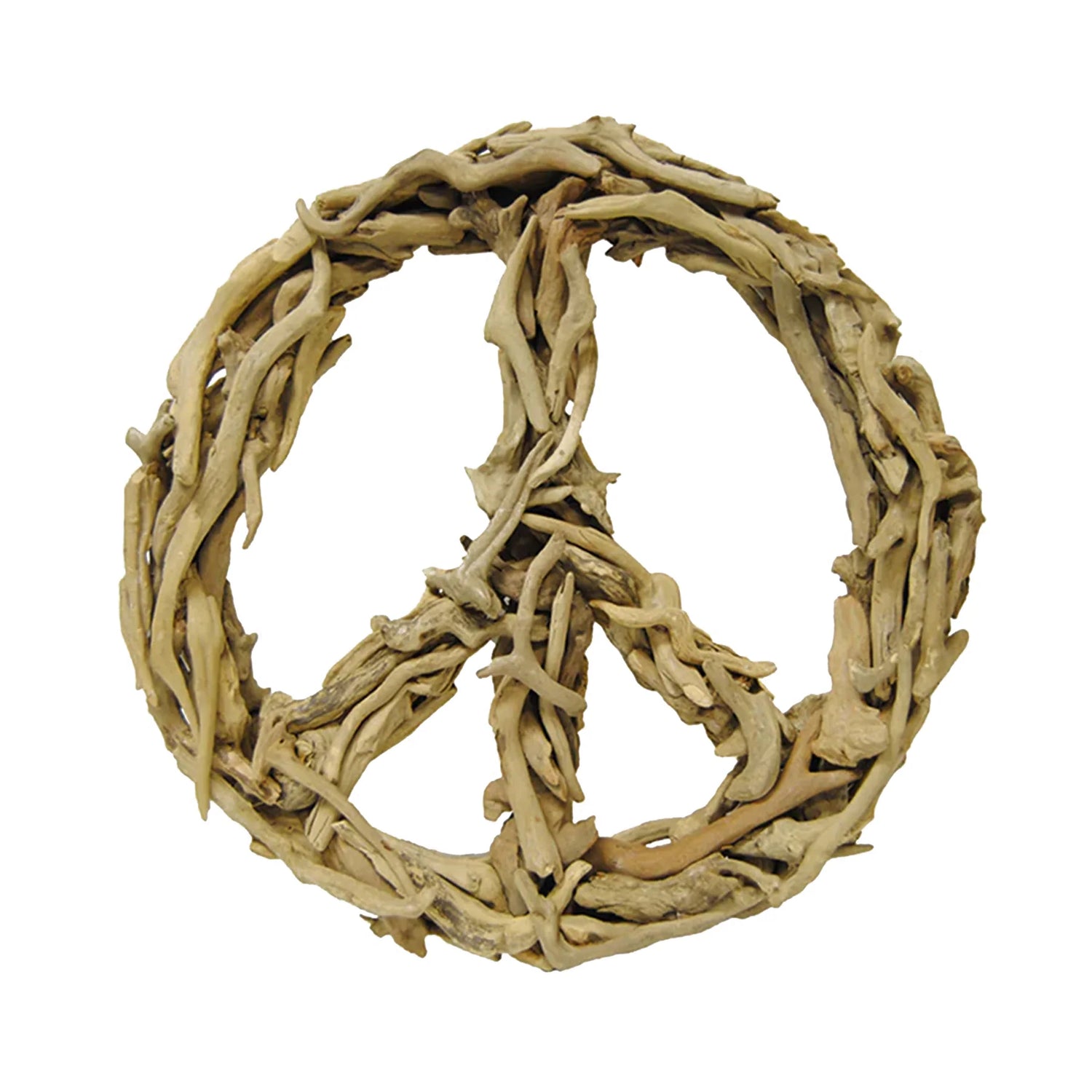 Driftwood Peace Sign