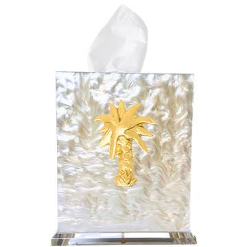 Palm Tissue Box Cover