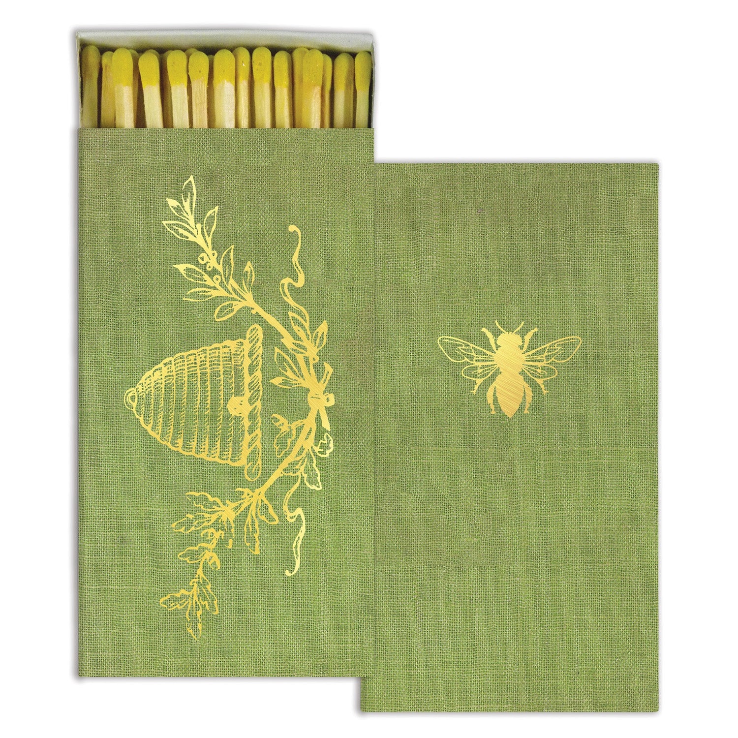 Matches Bee Crest Gold Foil