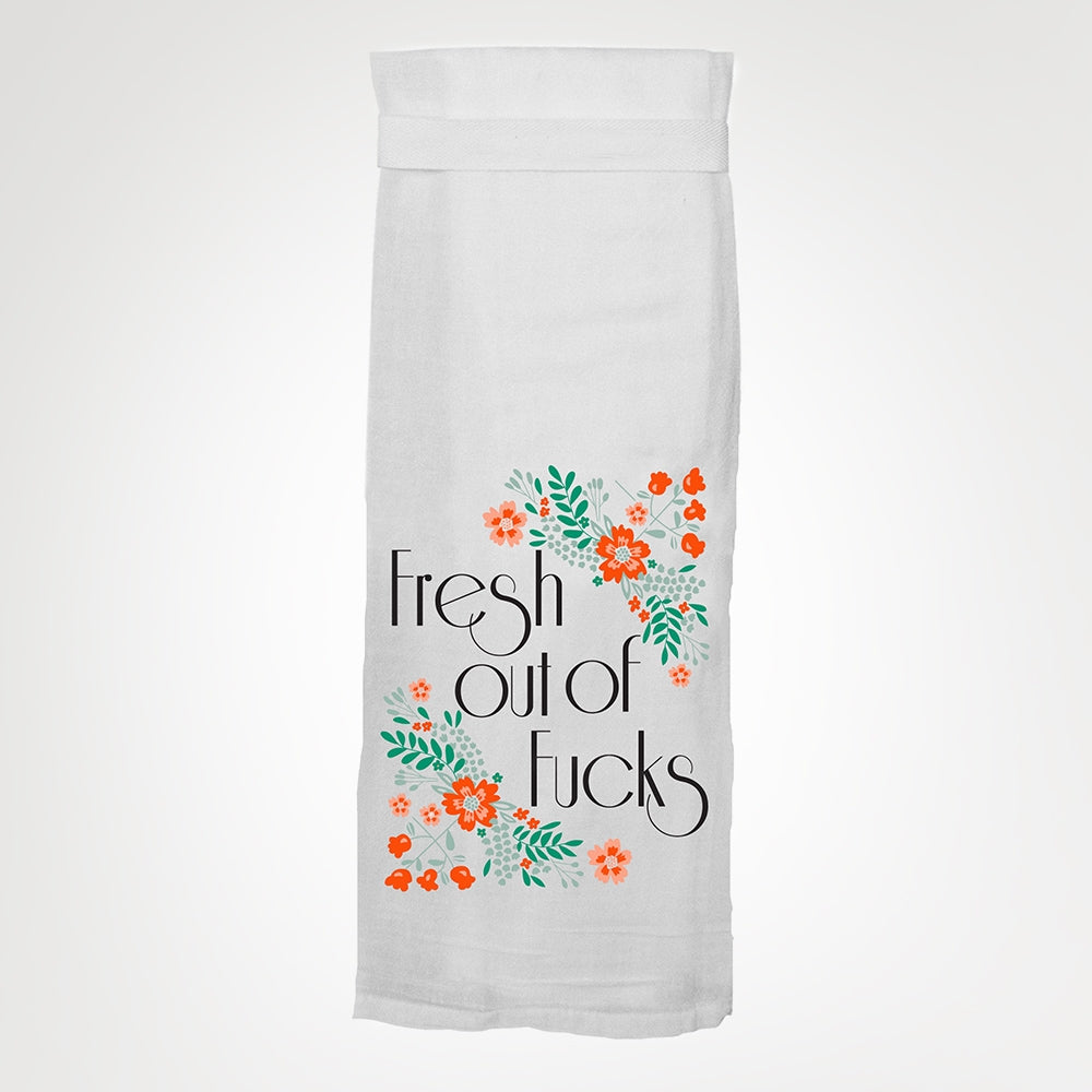 Fresh Out of Fucks KITCHEN TOWEL
