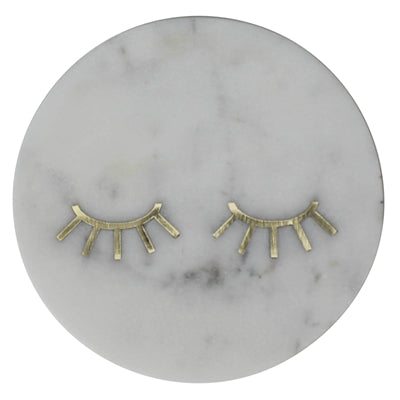 INLAID MARBLE TRAY - LASHES