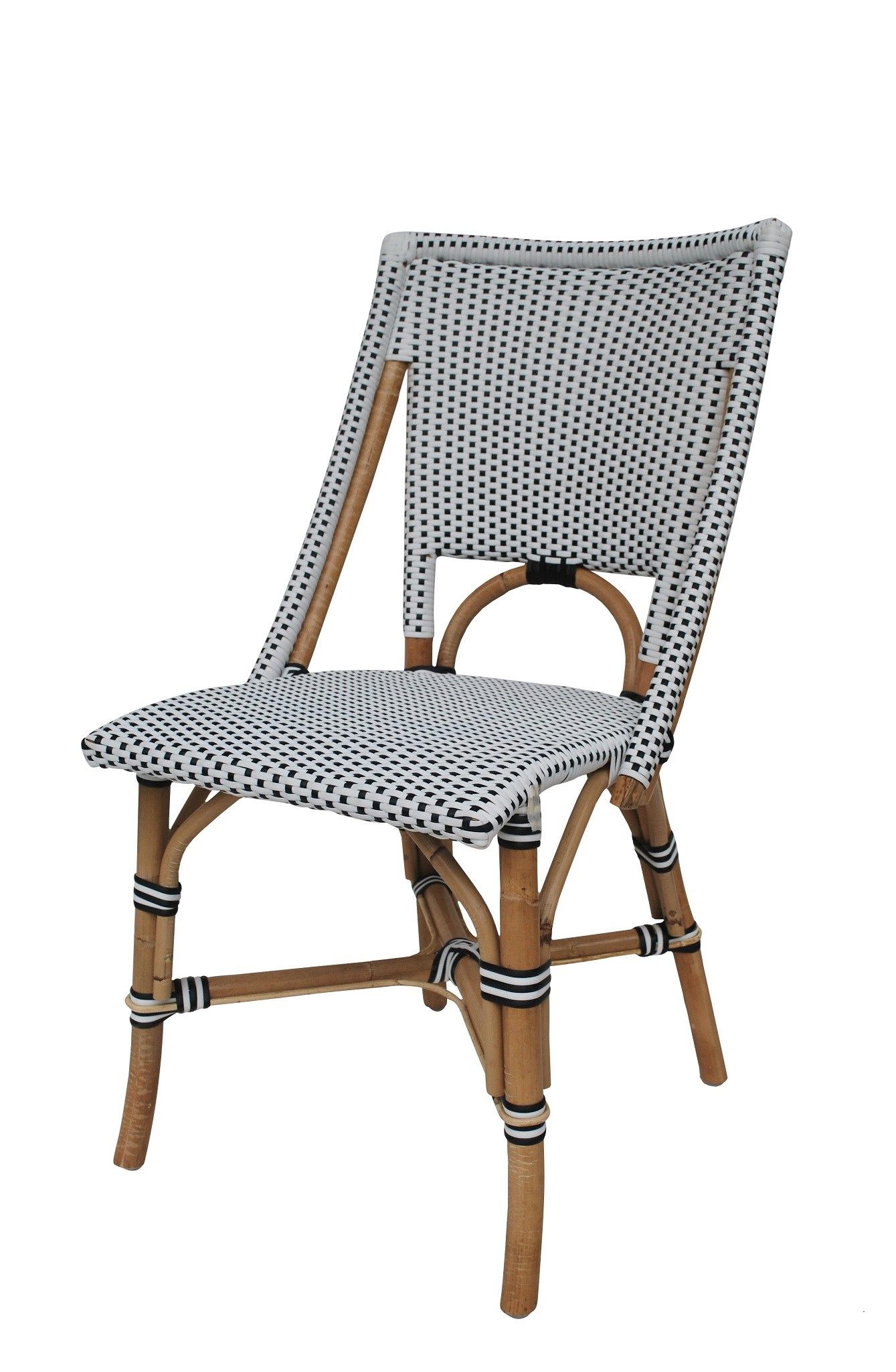 Bistro Chair Navy and White