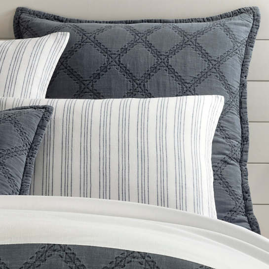 Carmel Slate Blue Matelasse Sham