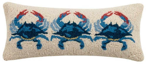 BLUE CRABS HOOK PILLOW