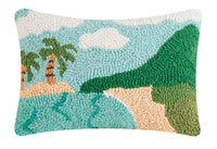 MOUNTAINS AND BEACH HOOK PILLOW