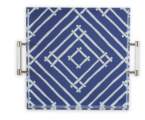 Bamboozled Indigo Lucite Tray