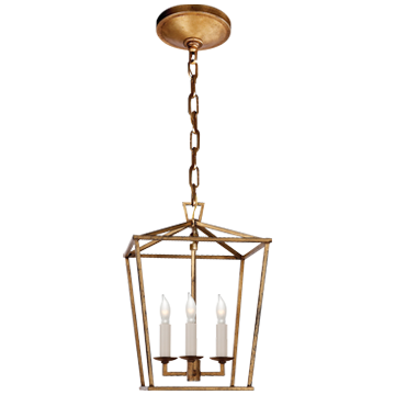 Darlana Mini Lantern in Gilded Iron