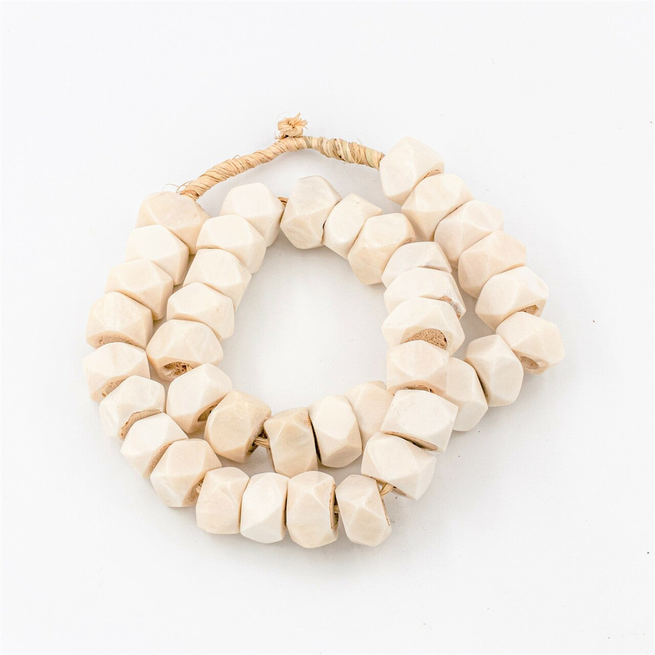 Kenya Cow Bone Beads Per String