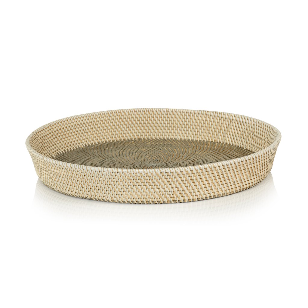 Catalina Tonal Rattan Serving Tray