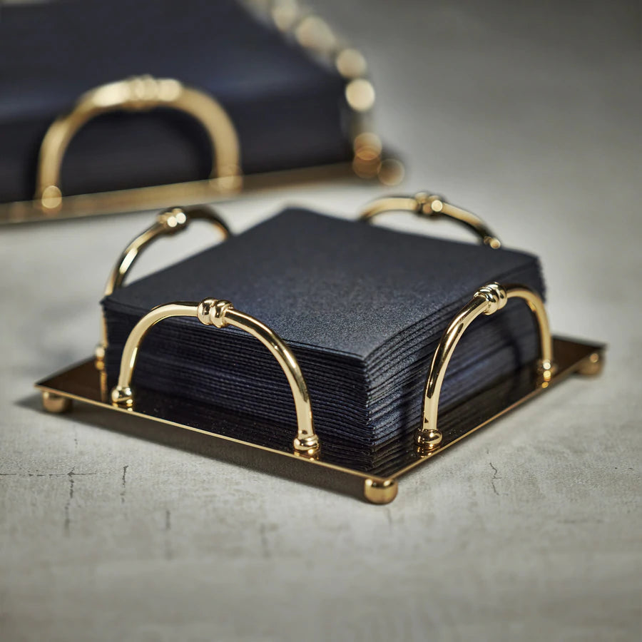 Alessia Cocktail Napkin Holder - Gold