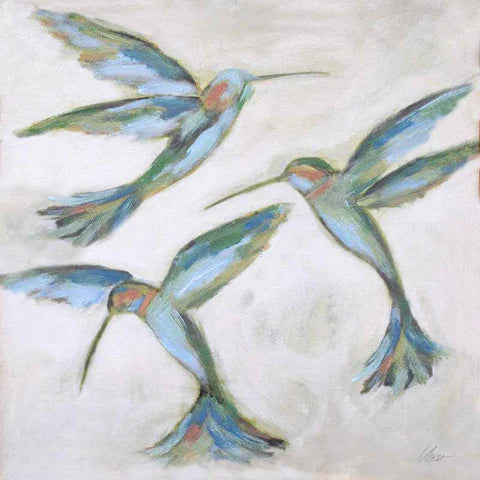 Ruby Throated Hummingbirds- Blue/Green