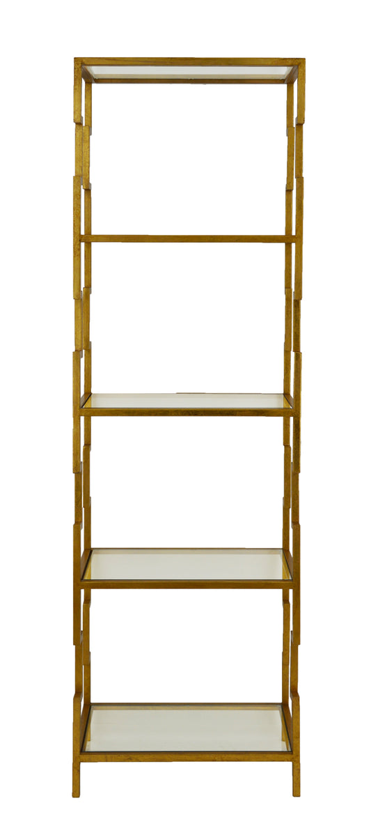 GOLD  Bookcase with 5 Shelves