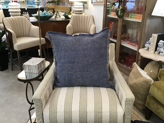 Chambray Fringe Pillow