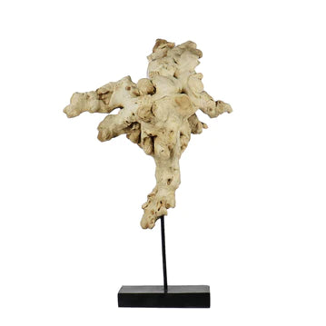 Burly Wood Table Top Sculpture